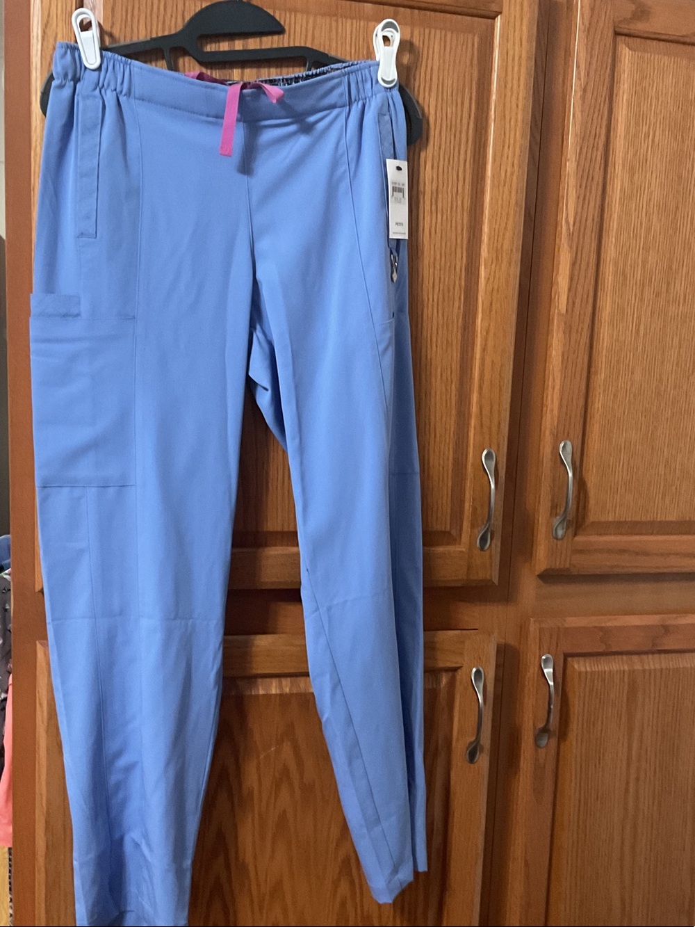 NWT Vera Bradley Light Blue Scrub Pants SIZE SMALL PETITE